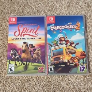 Nintendo Switch Game Bundle: Spirit and Overcooked 2